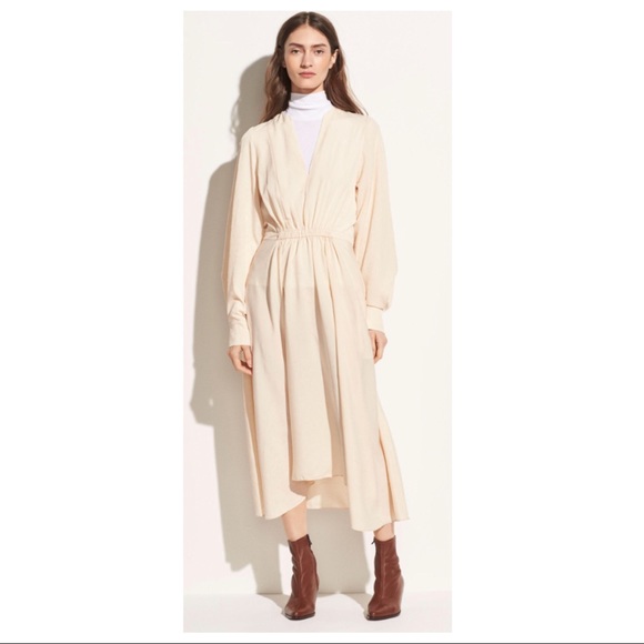 VINCE LONG SLEEVE MIDI DRESS - Picture 7 of 8